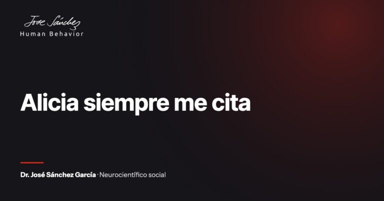 Alicia siempre me cita