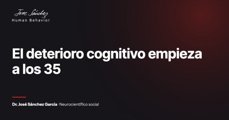 El deterioro cognitivo empieza a los 35