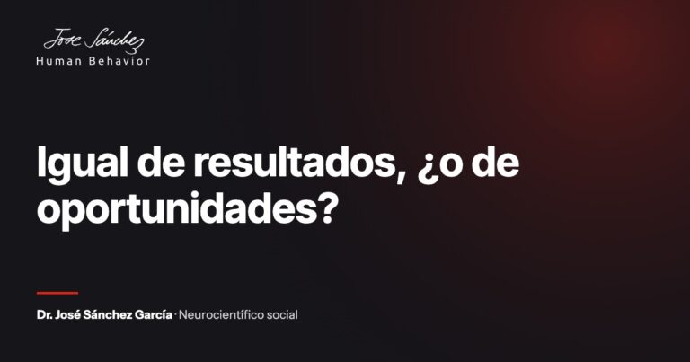 Igual de resultados, ¿o de oportunidades?