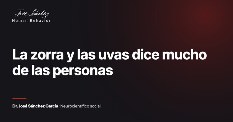 La zorra y las uvas dice mucho de las personas