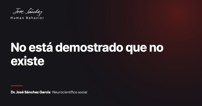 No está demostrado que no existe