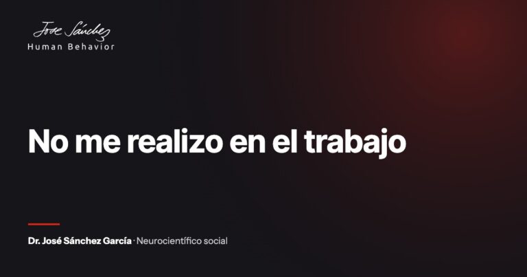 No me realizo en el trabajo
