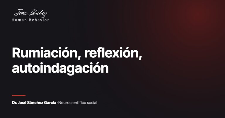 Rumiación, reflexión, autoindagación