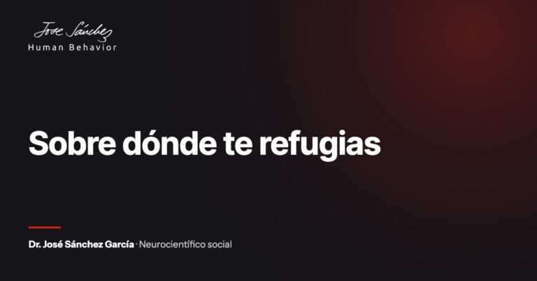 Sobre dónde te refugias