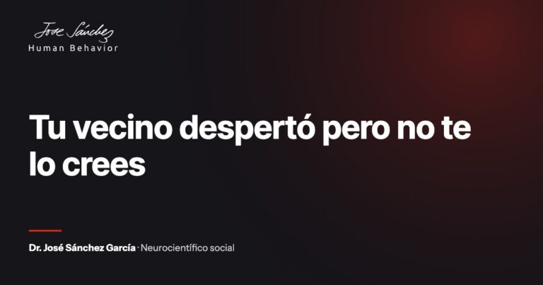 Tu vecino despertó pero no te lo crees